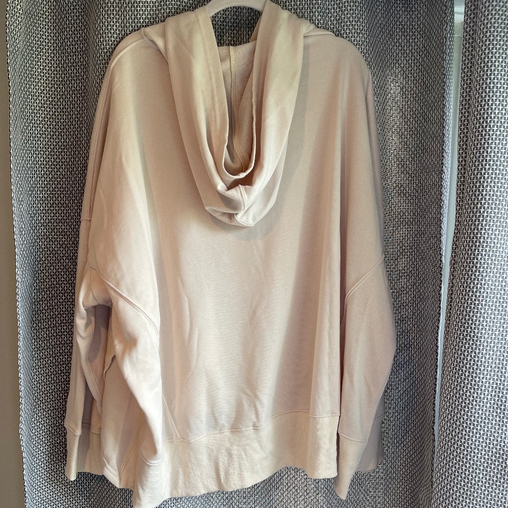 HEYSON Oversized French Terry Hooded Pullover, Vanilla (cream color), 1X… - Picture 2 of 5